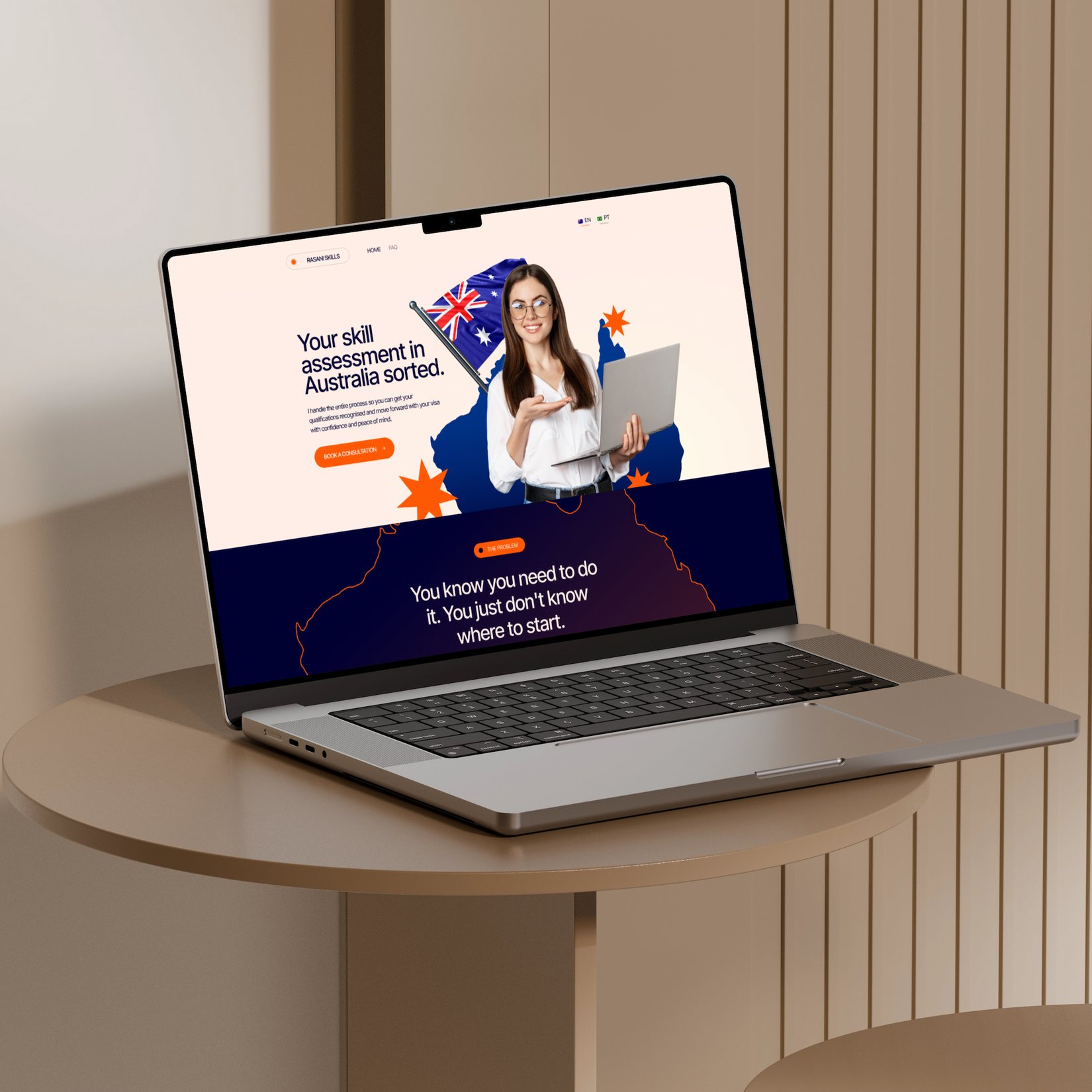 Landing page Rassani Skills